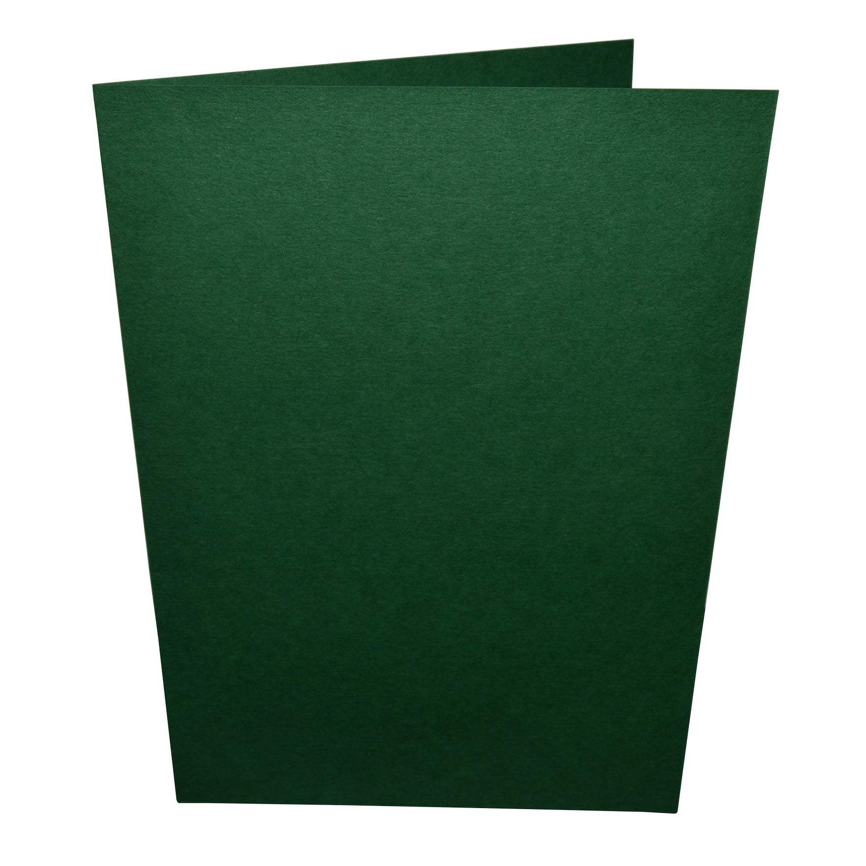 Green card blanks with matching envelopes arranged neatly, ready for handmade greeting cards and invitations.