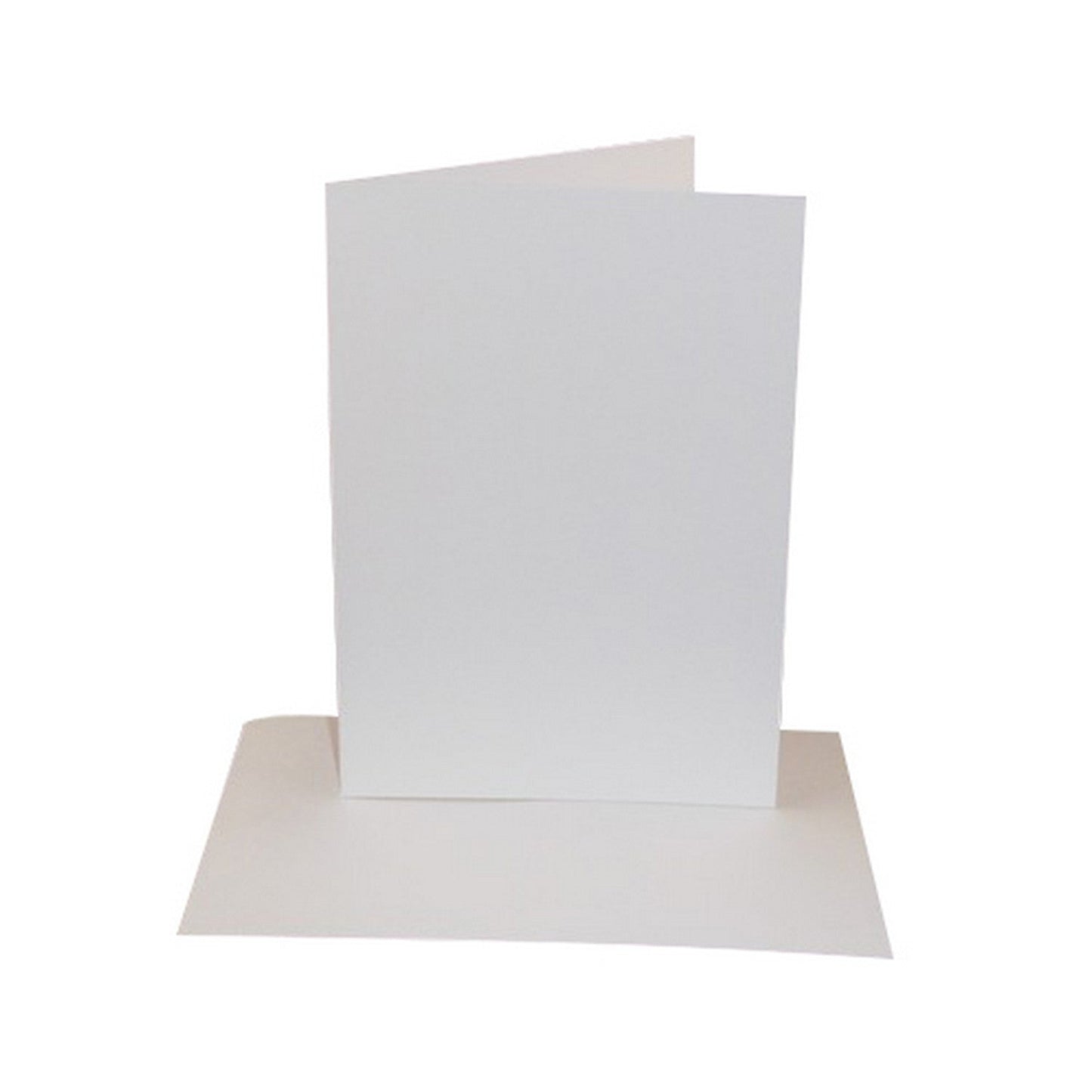 50 Pack - 5x7 White Greeting Card Blanks & Envelopes - 300gsm