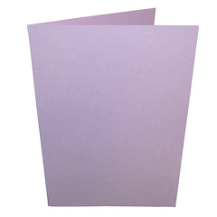 lilac card blank folded in half
