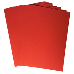 Stella Weds A4 Red Card Stock 250gsm, 297mm x 210mm, Smooth Craft Card for Papercrafts - Stella Weds