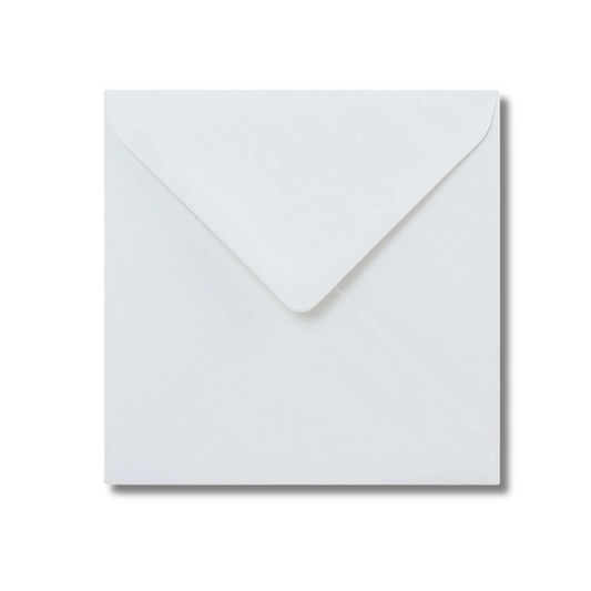 1000 White 4x4 Envelopes 100gsm Diamond Flap Greeting Card Invitation Full Box