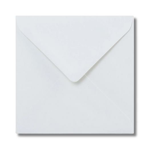 1000 White 5x5 Envelopes 100gsm Diamond Flap Greeting Card Invitation Full Box