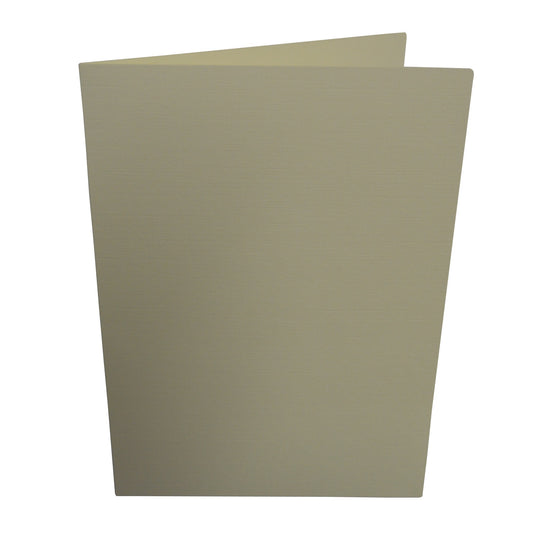 Linen ivory card blank folded in half