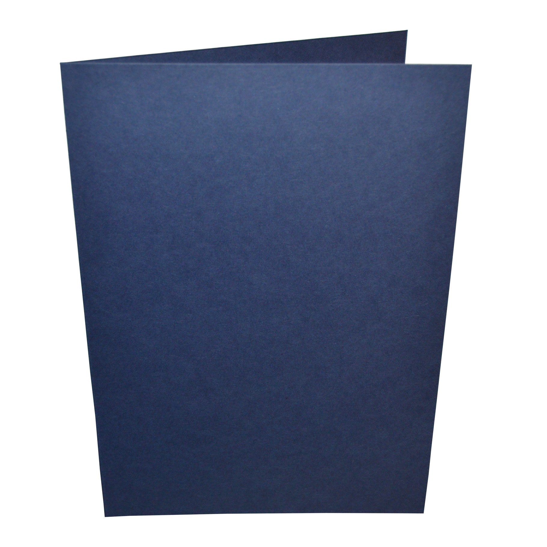 navy blue card blanks standing alone