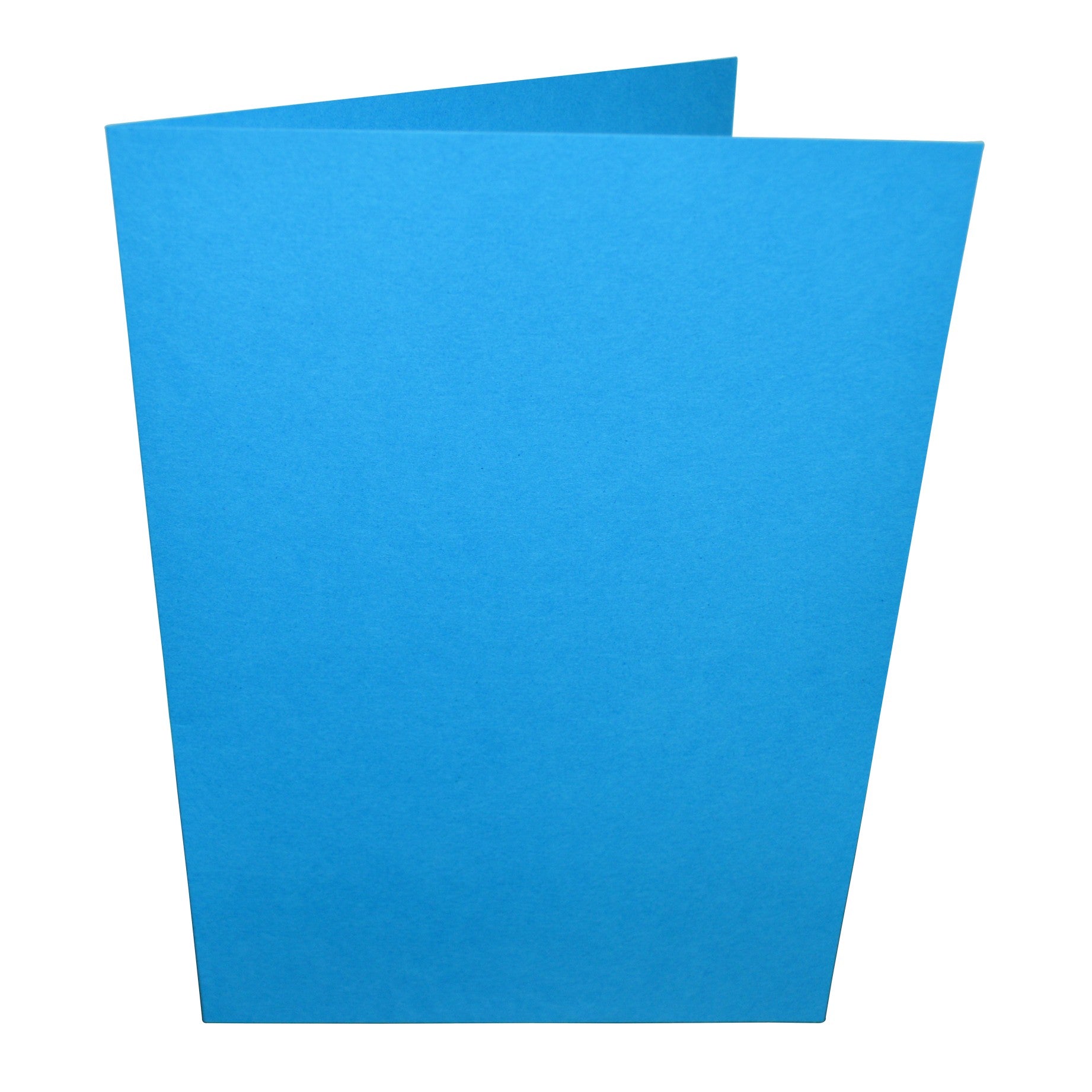 ocean blue card blank folded