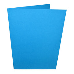 ocean blue card blank folded