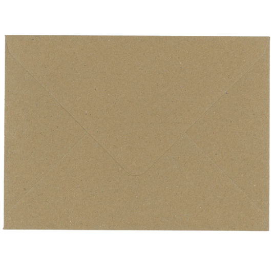 1000 Eco Kraft 5x7 Envelopes 114gsm Diamond Flap Greeting Card Invitation Full Box