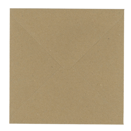 1000 Eco Kraft 6x6 Envelopes 114gsm Diamond Flap Greeting Card Invitation Full Box