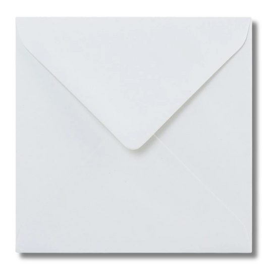 1000 White 7x7 Envelopes 100gsm Diamond Flap Greeting Card Invitation Full Box