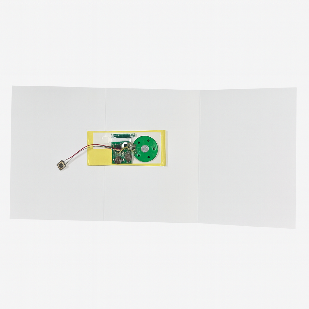 5 x A5 Blank Greeting Cards Made for Audio Modules (Modules Not Included) Stella Weds