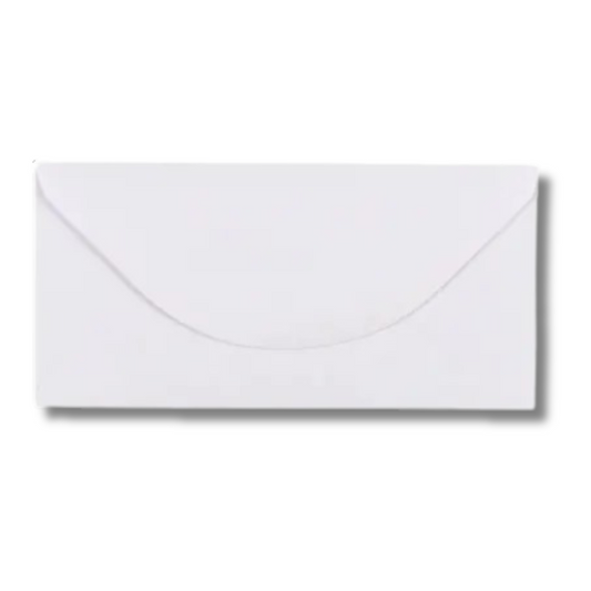 1000 White DL Envelopes 100gsm Diamond Flap Greeting Card Invitation Full Box