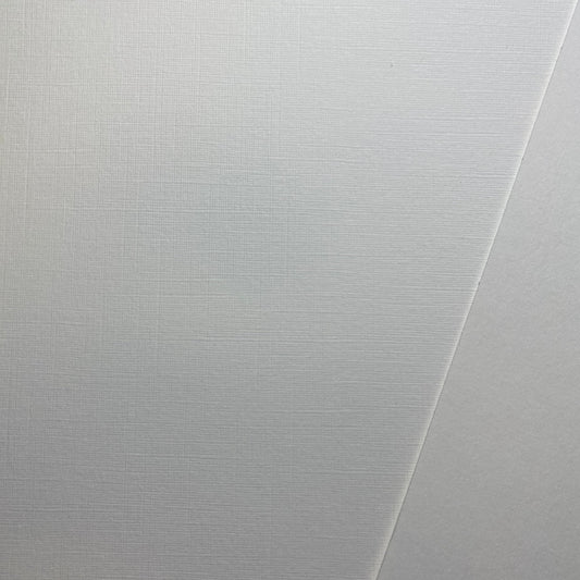 Stella Weds 5x5 Linen White Card Stock 255gsm, 127mm x 127mm, Textured Cardstock for Crafts - Stella Weds