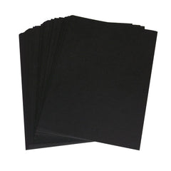 Stella Weds 7x7 Black Card Stock 250gsm, 177mm x 177mm, Smooth Double-Sided Craft Card - Stella Weds