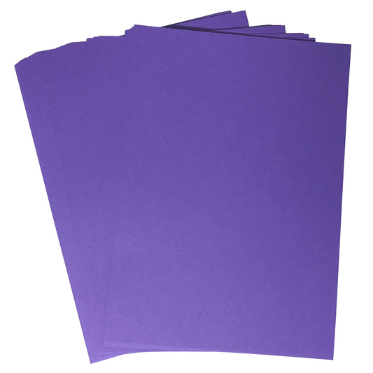 Stella Weds A5 Purple Card Stock 250gsm, 210mm x 148mm, Smooth Double-Sided Craft Card - Stella Weds