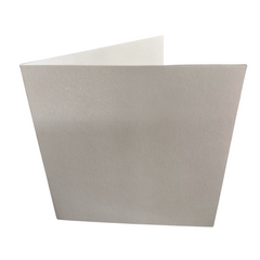 50 6x6 Square Pearl White Greeting Card Blanks & White Envelopes - 300gsm